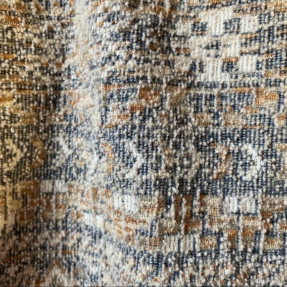 Lucky Brand Aztec Boho Open Front Wrap Cardigan Sweater Women's Size Small - Picture 5 of 8